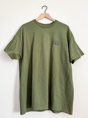 Ruxen Hawaii Graphic T Shirt Green Cotton Short Sleeve Tee Size XL